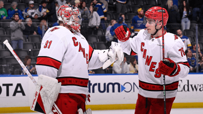 Canes Beat Blues In Morrow's Debut
