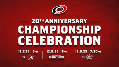Canes Announce 20th Anniversary Championship Celebration