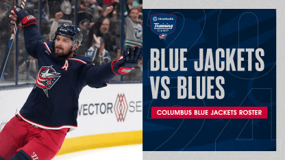 BLUE JACKETS VS BLUES ROSTER