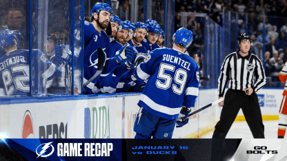 Recap: Tampa Bay Lightning 4, Anaheim Ducks 3 - SO