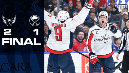 FINAL: Capitals 2 - Sabres 1