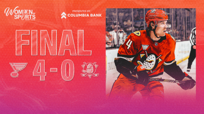 FINAL: Ducks Can't Get Offense Going in 4-0 Defeat to St. Louis