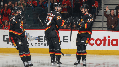 Sharangovich Scores Early As Flames Blank Mammoth