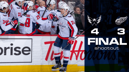 FINAL: Capitals 4, Red Wings 3 (shootout)