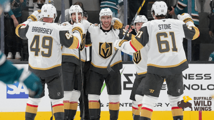 Bounces Go Golden Knights' Way in 4-3 Overtime Win Over Sharks