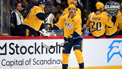 Nashville Predators tog hem första ronden av Global Series Filip Forsberg målskytt
