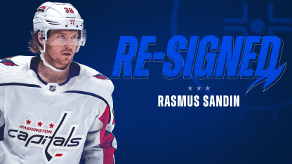 Capitals Re-sign Defenseman Rasmus Sandin