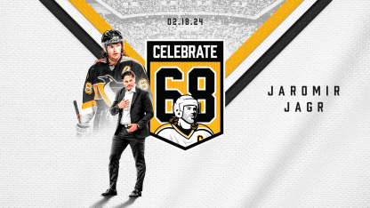 Penguins to Retire Jaromir Jagr’s No. 68 During Pre-Game Ceremony on February 18