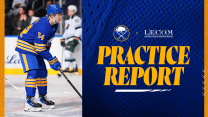 buffalo sabres practice konsta helenius alex lyon