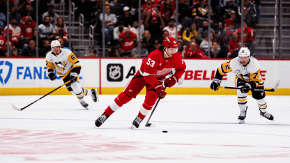 RECAP: Red Wings look to move forward after falling to Penguins on Opening Night, 6-3