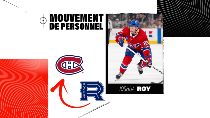 Joshua Roy rappelé du Rocket de Laval