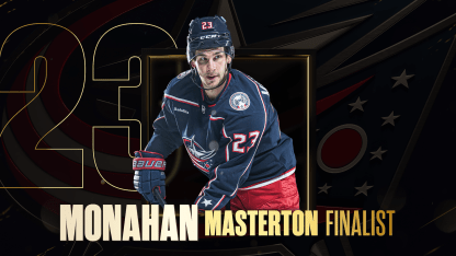 blue jackets sean monahan finalist masterton trophy
