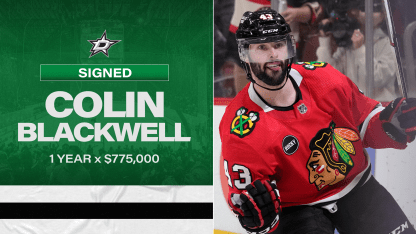 Dallas Stars sign forward Colin Blackwell to a one-year contract 070224