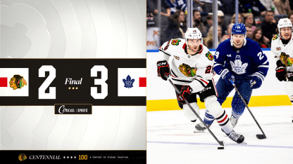 RECAP: Blackhawks Overcome by Maple Leafs in Final Minutes