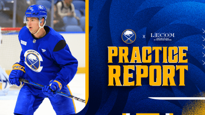 buffalo sabres practice updates jj peterka zach benson