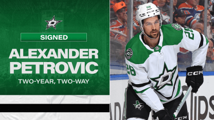 Dallas Stars sign defenseman Alexander Petrovic to two-year, two-way contract 062824