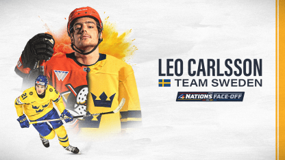 Carlsson Named to Sweden's 2025 4 Nations Face-Off Roster