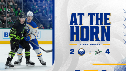 buffalo sabres dallas stars at the horn recap score highlights interviews