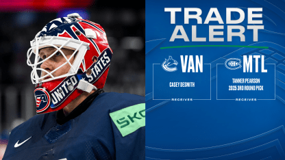 Canucks Acquire Goaltender Casey DeSmith from Montreal