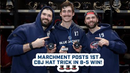 Mason Marchment Posts His FIRST CBJ HAT TRICK in 8-5 Win! 🎩🎩🎩 | Postgame Media