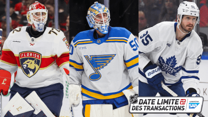 Split Bobrovsky Binnington OEL date limite