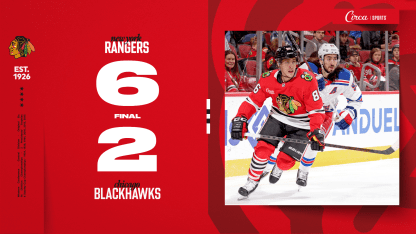 FINAL: Rangers 6, Blackhawks 2