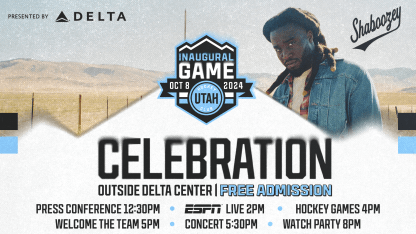 Utah Hockey Club to Host Inaugural Game Celebration at Delta Center Before First-Ever Regular Season NHL Game Against Chicago Blackhawks on Oct. 8