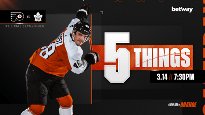 5 Things: Flyers vs. Maple Leafs