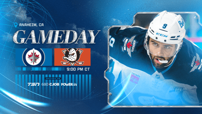 Game Information: November 9 Winnipeg Jets at Anaheim Ducks