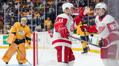 RECAP: ‘It took everyone’ in Red Wings’ 5-2 road win against Predators