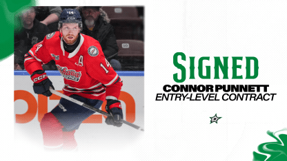 Dallas Stars Sign Defenseman Connor Punnett to a Three-year Entry-level Contact