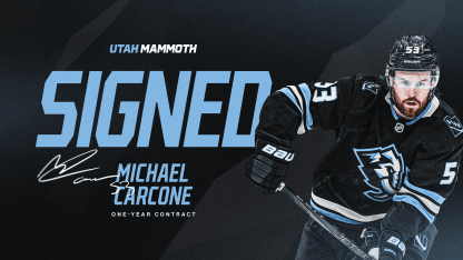 Utah Signs Forward Michael Carcone to One-Year Contract | RELEASE 7.15.25