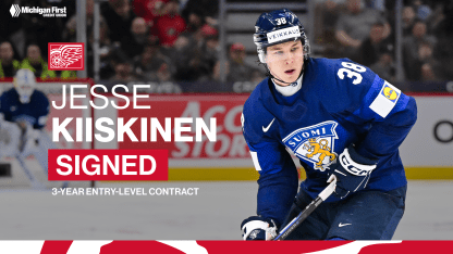 Red Wings sign Jesse Kiiskinen to three-year, entry-level contract