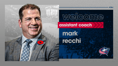 blue jackets name mark recchi assistant coach