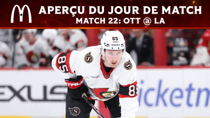 Les Sénateurs prêts pour le match revanche contre les Kings