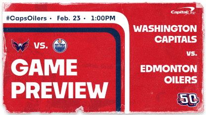 Caps Open Homestand vs. Oilers