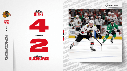 RECAP: Blackhawks Comeback Falls Short in Dallas