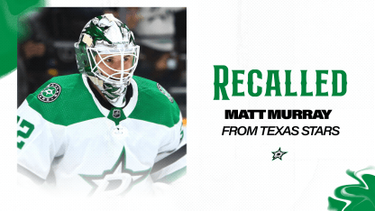 Dallas Stars recall goaltender Matt Murray from Texas Stars 011624