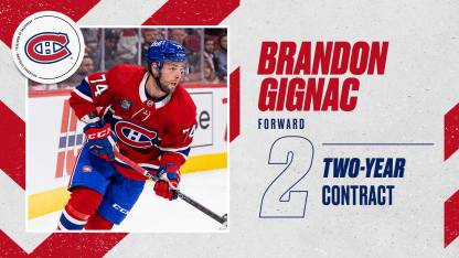 Two-year contract for Brandon Gignac