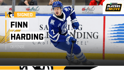 Penguins Sign Defenseman Finn Harding to a Three-Year Entry-Level Contract