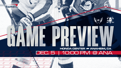 Caps Finish Trip in Anaheim