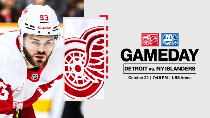 PREVIEW: Red Wings finish early-season two-game road trip on Tuesday against Islanders