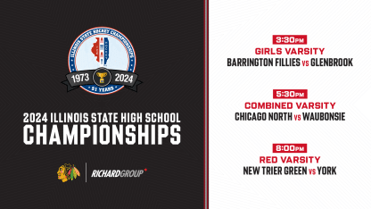 RELEASE: Matchups Set for 2024 Illinois High School Hockey State Championships