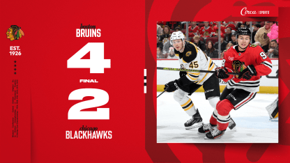 RECAP: Blackhawks Fall to Bruins Despite Early Lead