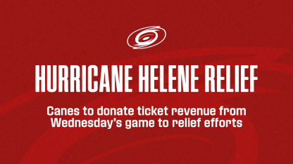 Canes To Donate Ticket Revenue To Helene Relief