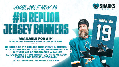 Autographed #19 Replica Banners