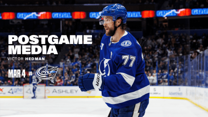 Victor Hedman | Postgame vs Columbus Blue Jackets