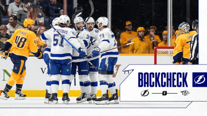The Backcheck: Defenseman Charle-Edouard D’Astous scores first NHL goal, Bolts fight back to .500 with win over Predators