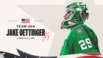 Jake Oettinger is suiting up for Team USA