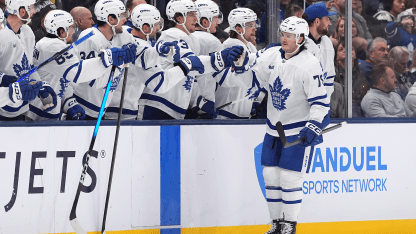 Blais' first goal as a Maple Leaf